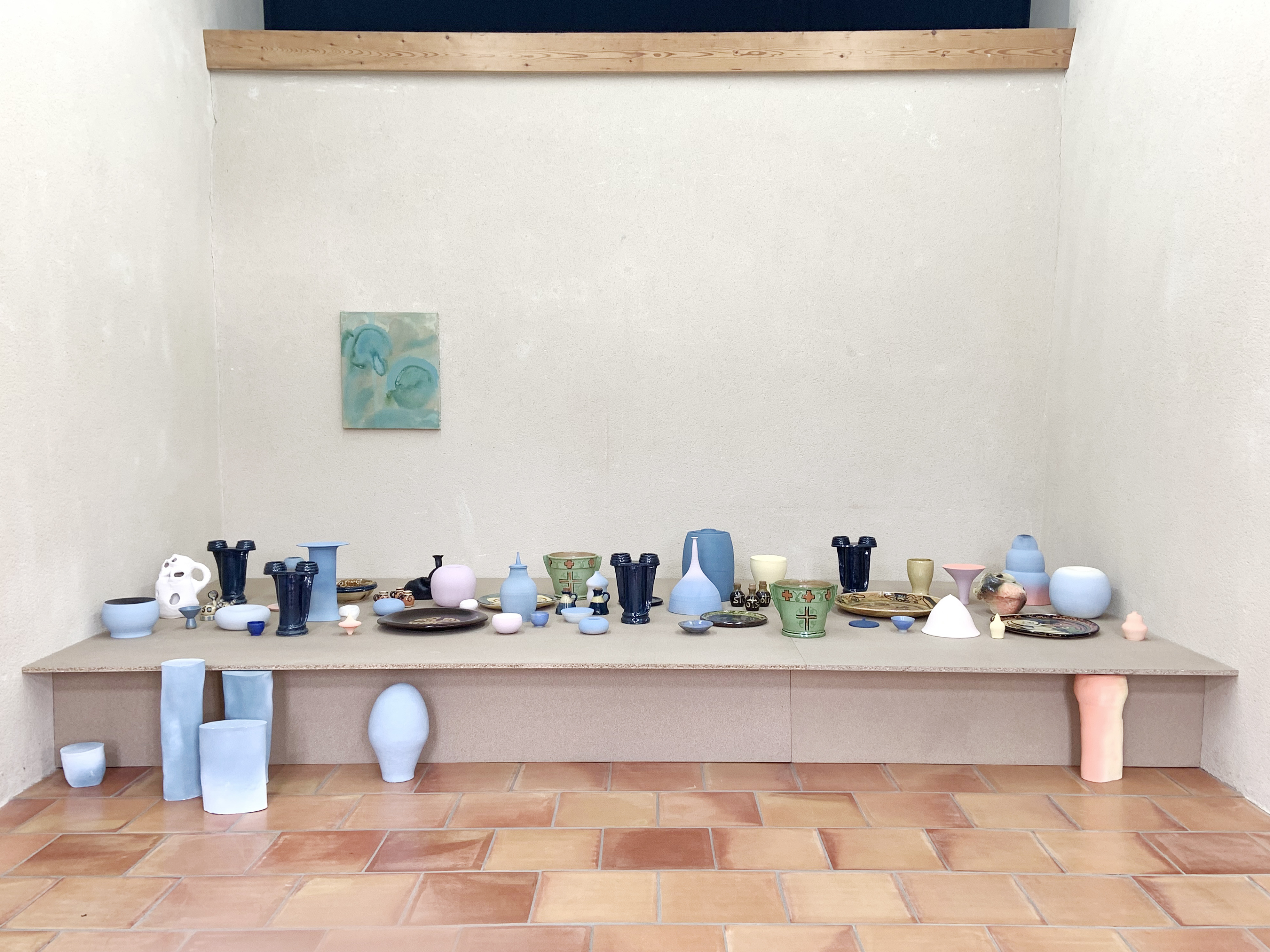 Cet élixir, annual show 2019 at Moly-Sabata - Photo Ugnius Gelguda (24) Artworks by Anne Dangar, Phoebe Unwin and Étienne Mauroy